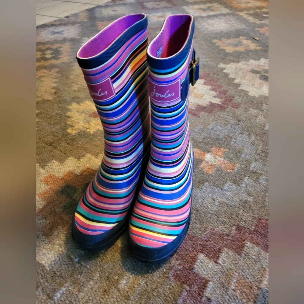 Joules ♡Little Girl Size 3 ♡ Rainbow Stripe 🌈